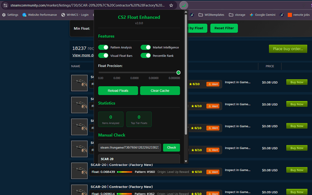 CS2 Float Checker - Free Online Counter-Strike 2 Float Value Checker Tool